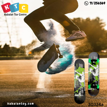Kids Skateboard Green Design
