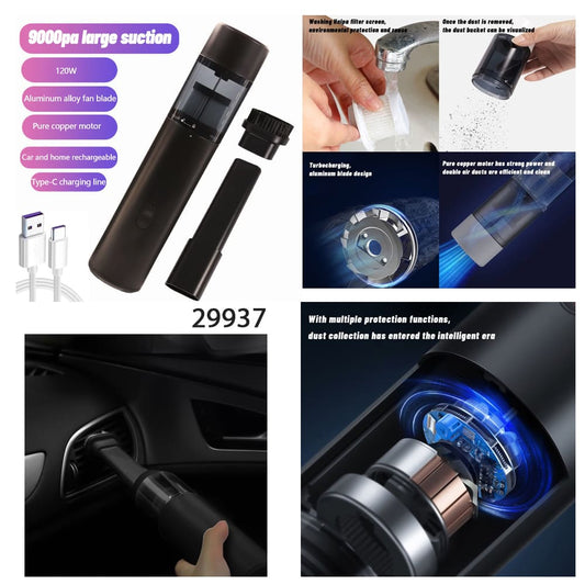 Portable Mini Car Vacuum Cleaner 9000Pa