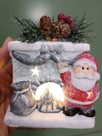 Santa Chimney Figurines