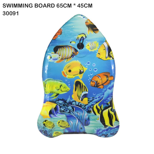 kids swimming surf board