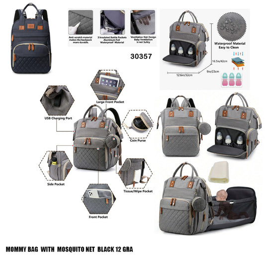 2 in 1 baby port and mommy bag