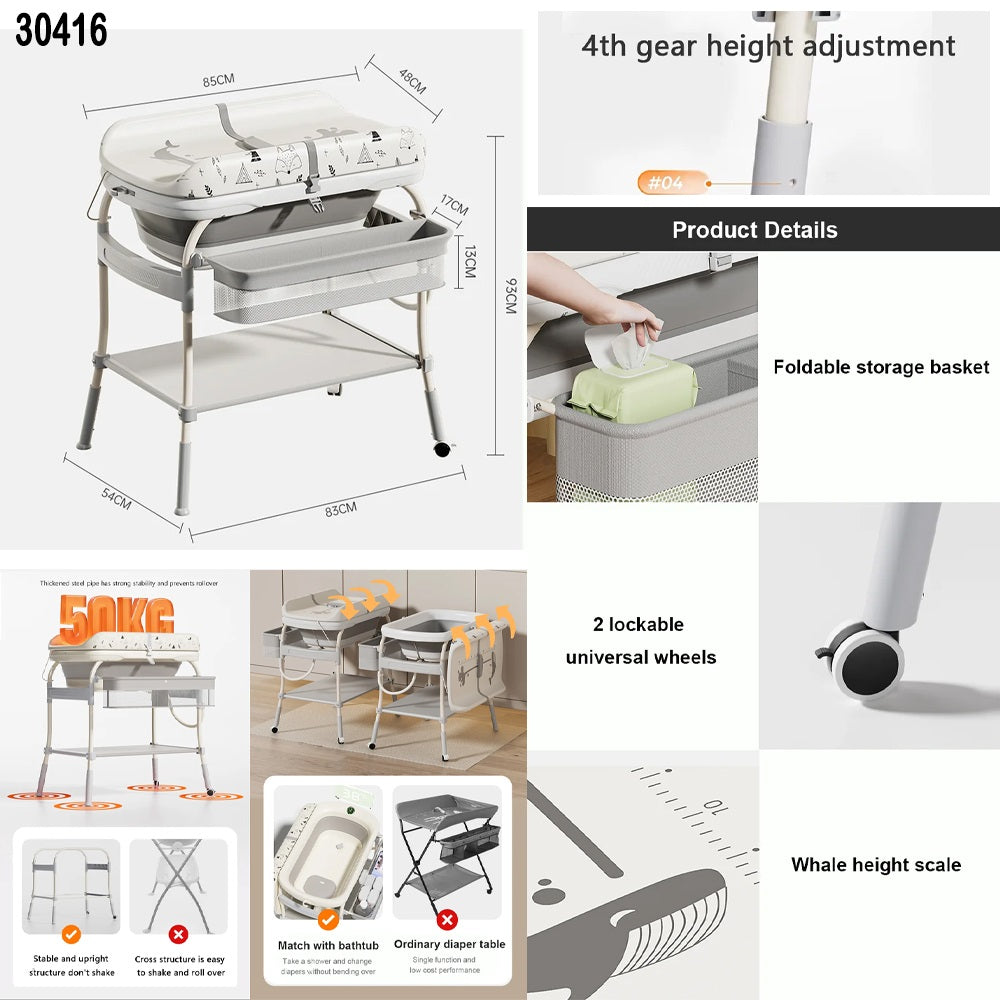 2 in 1 nursing table and bath tub