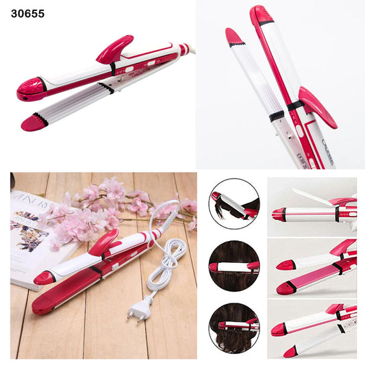 2-in-1 Hair Straightener and Curler Iron