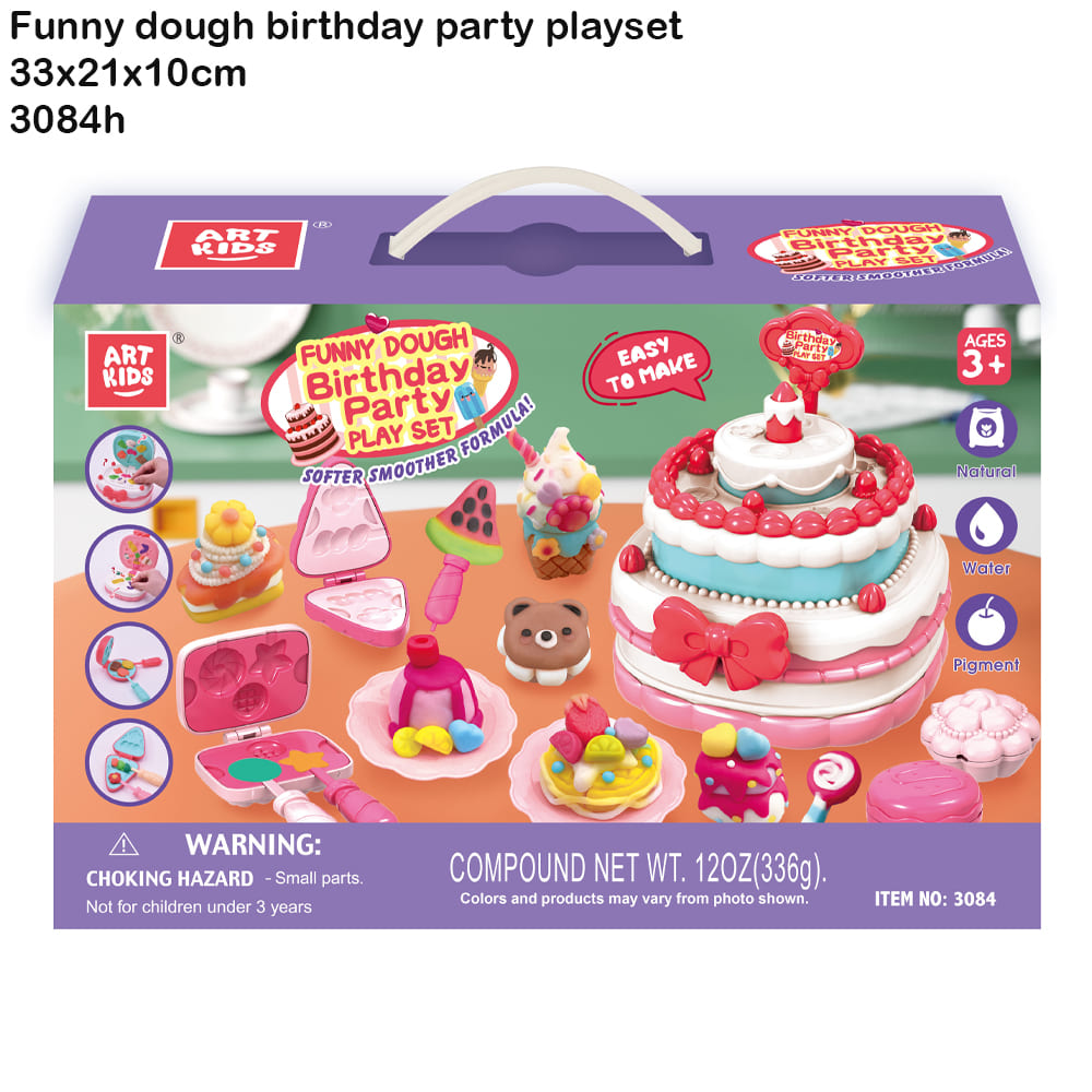 Funny Dough Birthday Party Playset