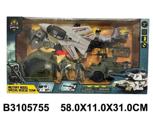 Special Rescue Team Military Set – Jet & Vehicle