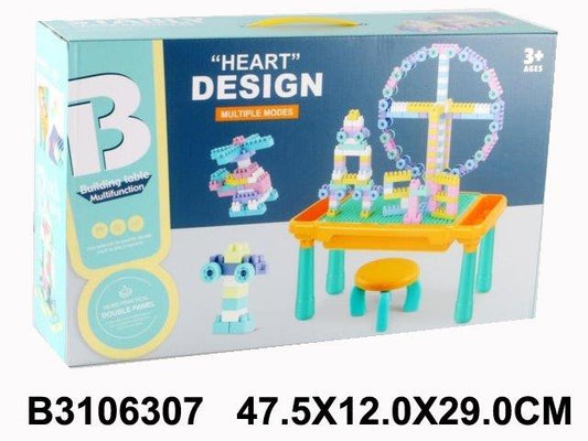 Heart Design Building Table