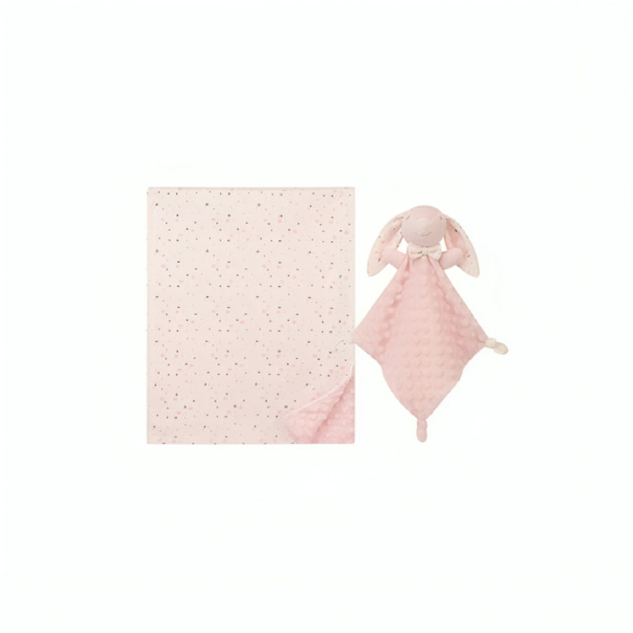 baby blanket and soft cuddler plush