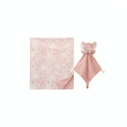 baby blanket and soft cuddler plush
