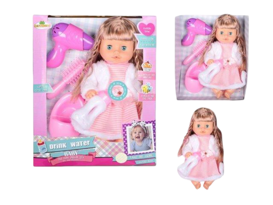 Drink Water Baby Doll – Pink Dress