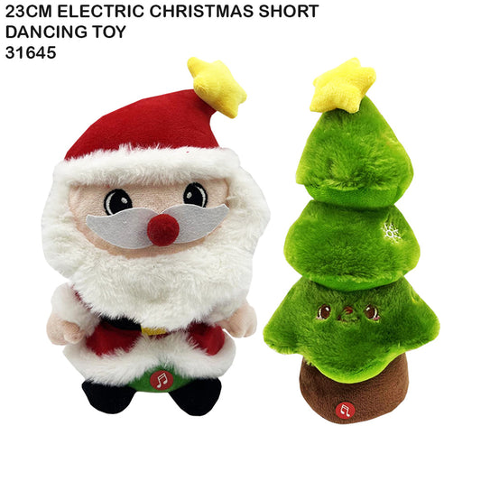 23cm Electric Dancing Christmas Toy – Santa/Tree
