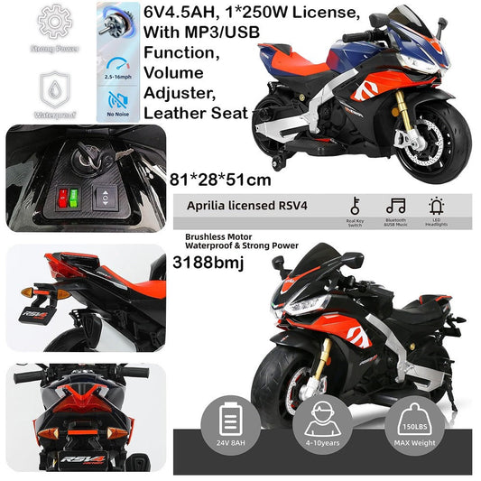 Aprilia Licensed Electric Motorbike