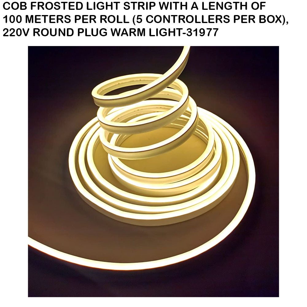 COB Frosted LED Light Strip 100M Warm White