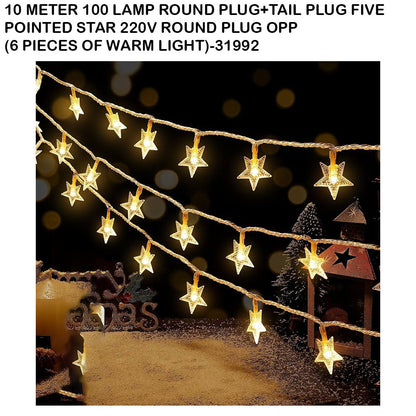 Star LED String Lights Warm White