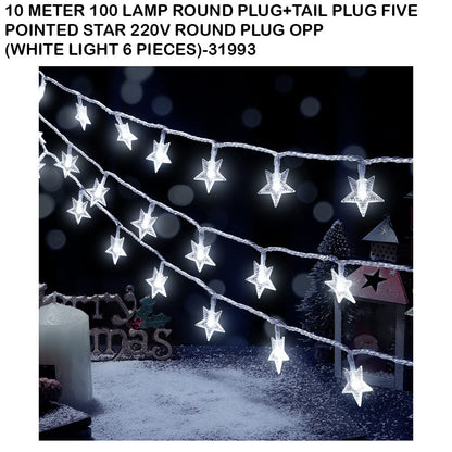 Star LED String Lights White