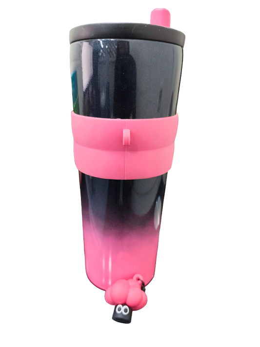 Gradient Tumbler Cup with Strap & Straw