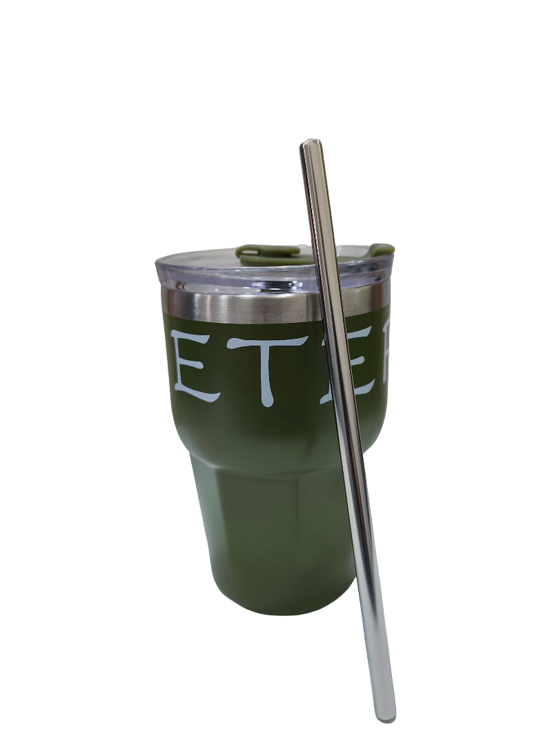 Kids Dino Glitter Tumbler with Straw