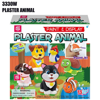 Plaster Animal Paint & Display Set