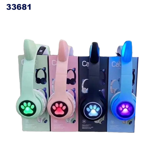 Cat LED Wireless Headphones with Light Ears