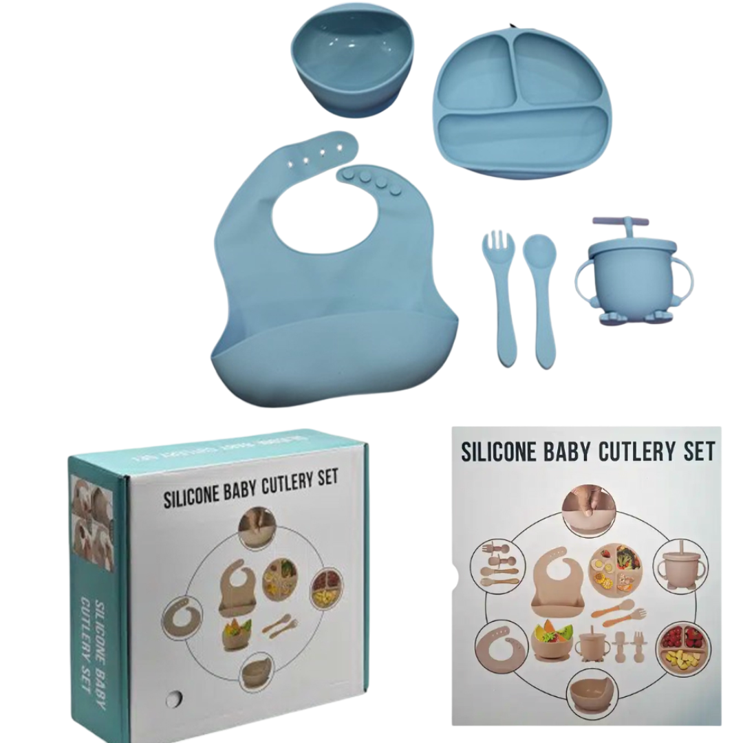 Silicone Baby Feeding & Cutlery Set