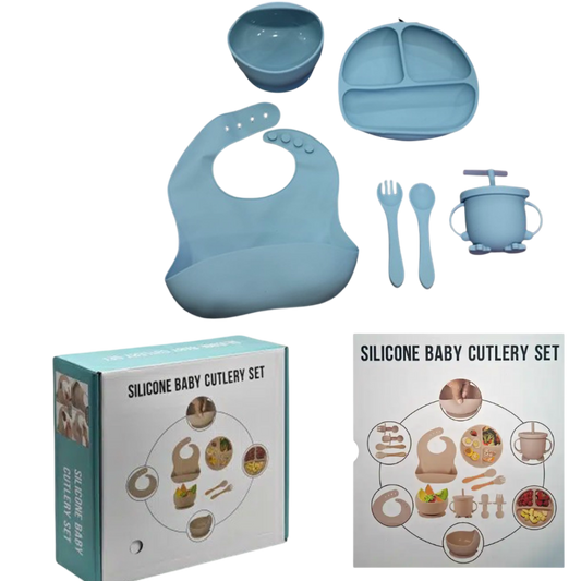 Silicone Baby Feeding & Cutlery Set