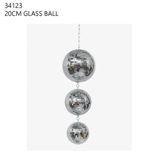 20cm Hanging Glass Mirror Ball