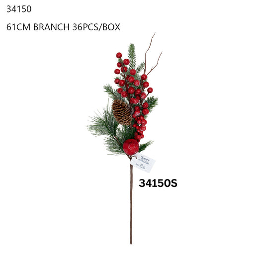 Pinecone & Berry Branch 61cm