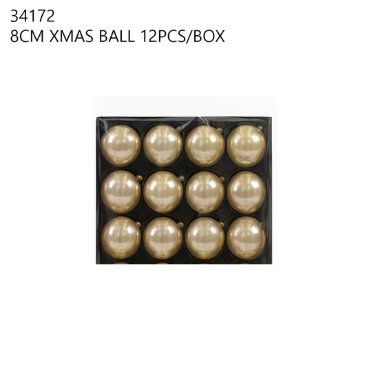 8cm Christmas Balls (12pcs/Box)