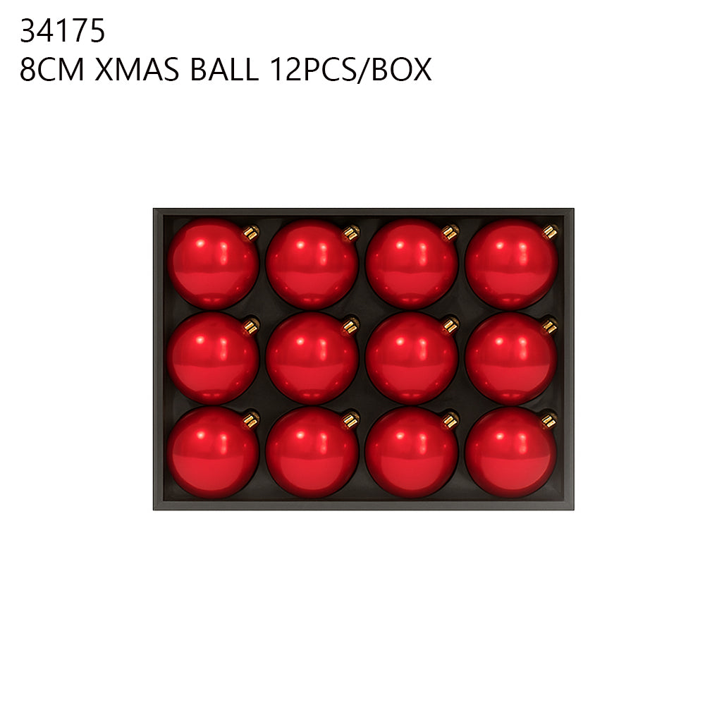 8cm Christmas Balls (12pcs/Box)