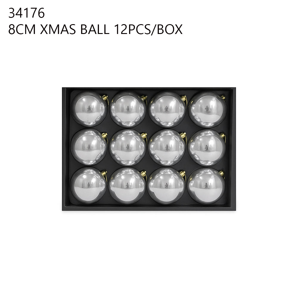 8cm Christmas Balls (12pcs/Box)