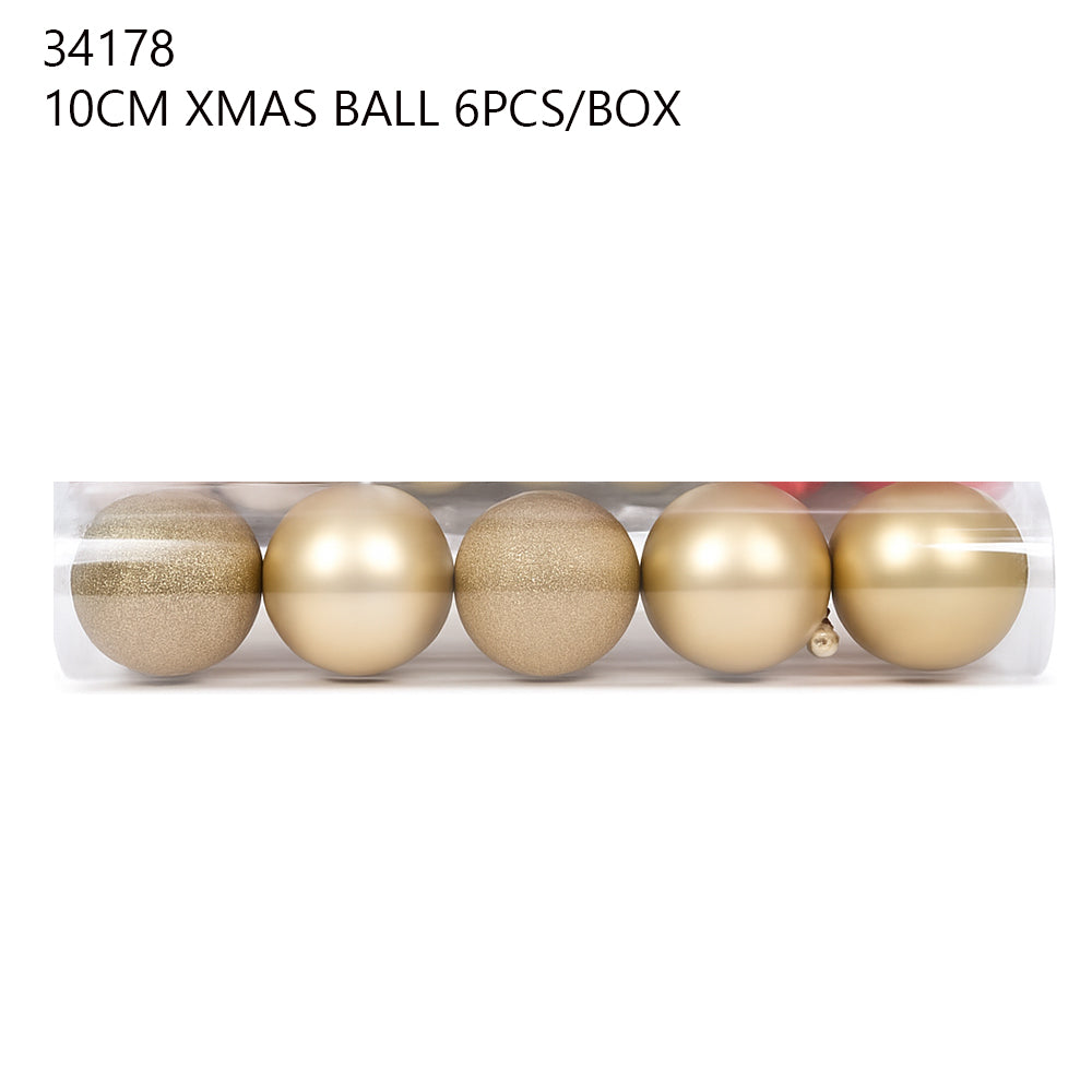 10cm Christmas Balls (6pcs/Box)