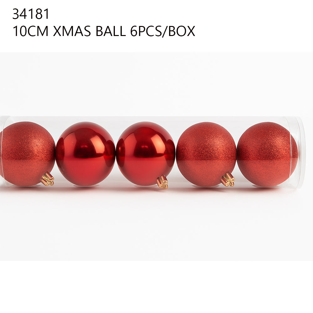 10cm Christmas Balls (6pcs/Box)