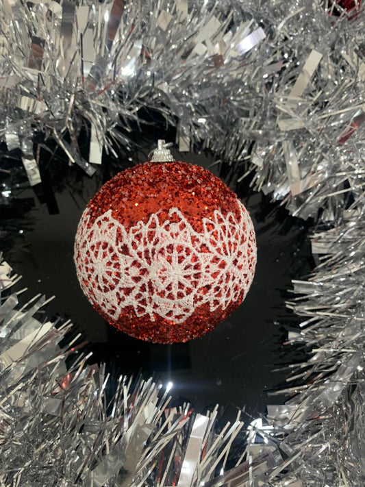 8CM Xmas Ball 3PCS/Box – Red