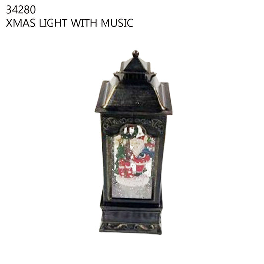 Single Christmas Lantern with Music