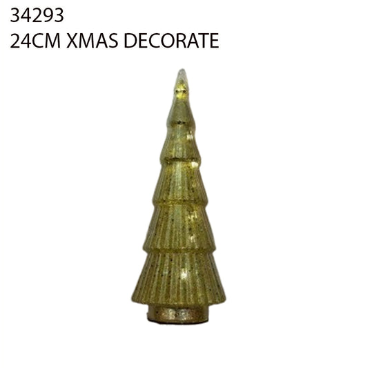 Gold Christmas Tree Tall 24cm