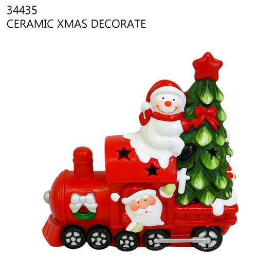 Ceramic Christmas Train Decoration