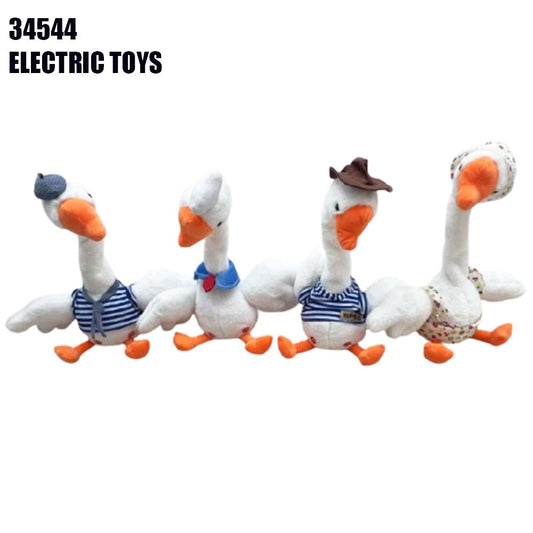 Electric Plush Goose Toy Set
