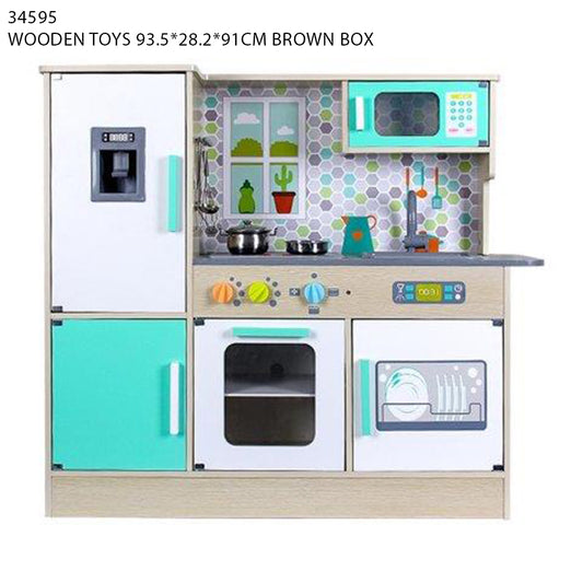 Wooden Kitchen Set (Blue)