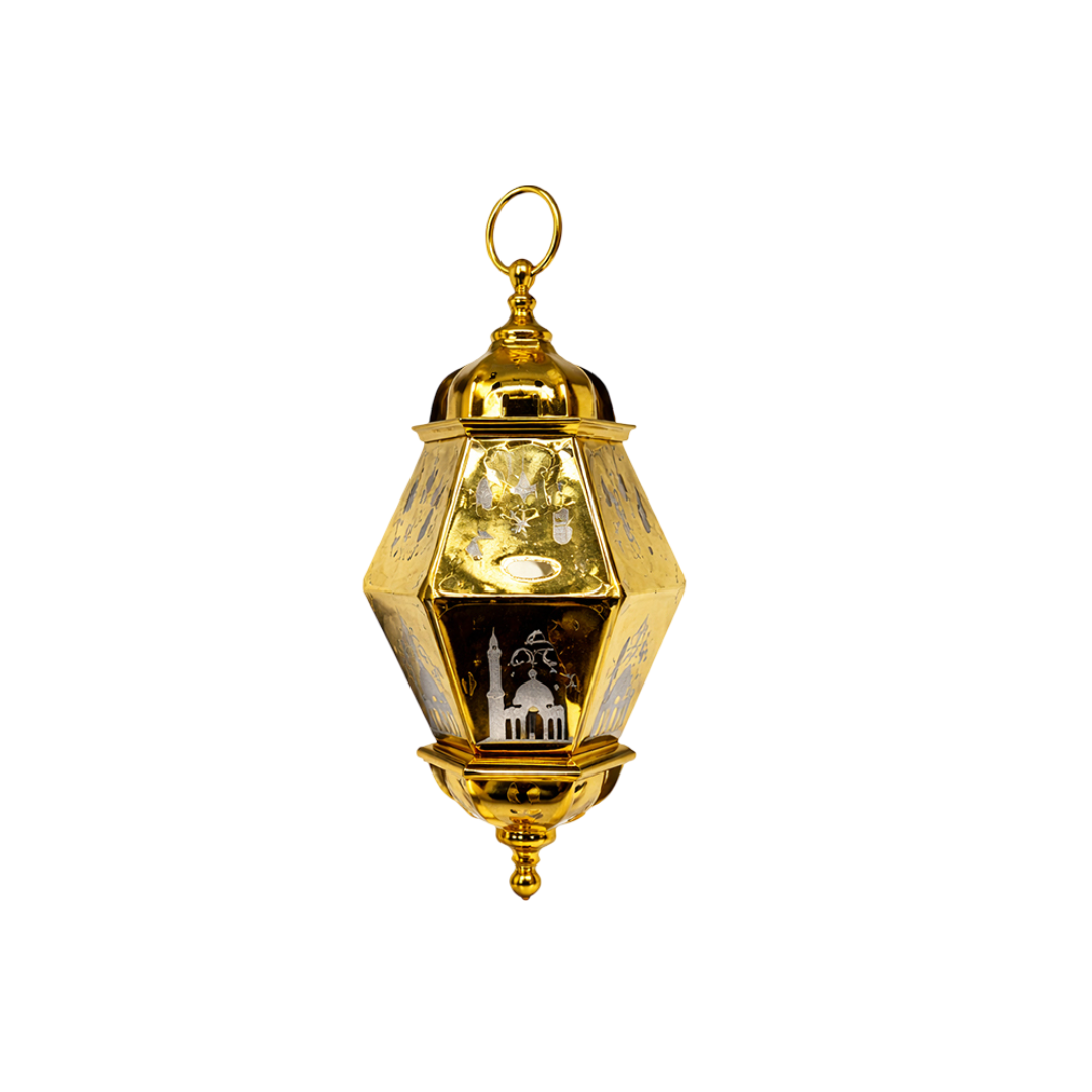 Hanging Gold Ramadan Lamp