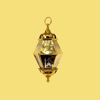 Hanging Gold Ramadan Lamp