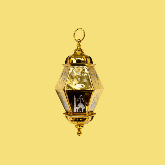Hanging Gold Ramadan Lamp
