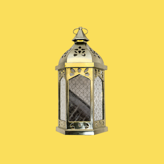 Black Ramadan LED Lantern