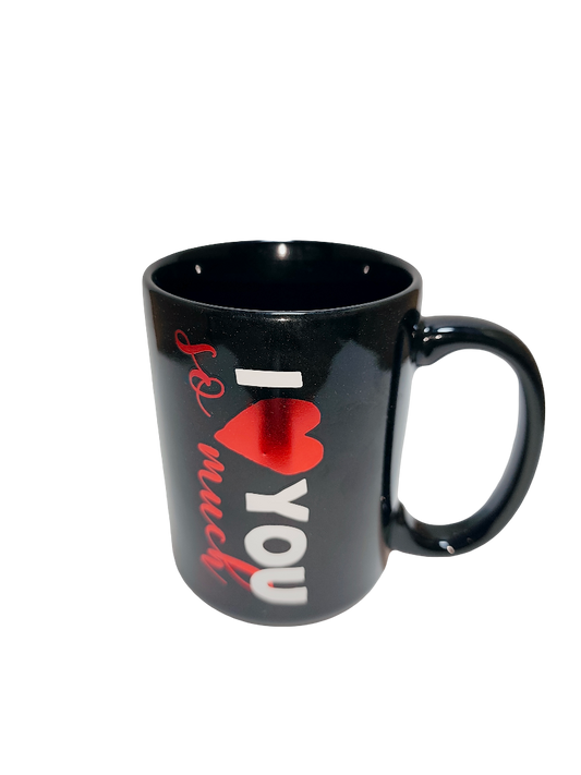 I Love You Ceramic Mug – Black