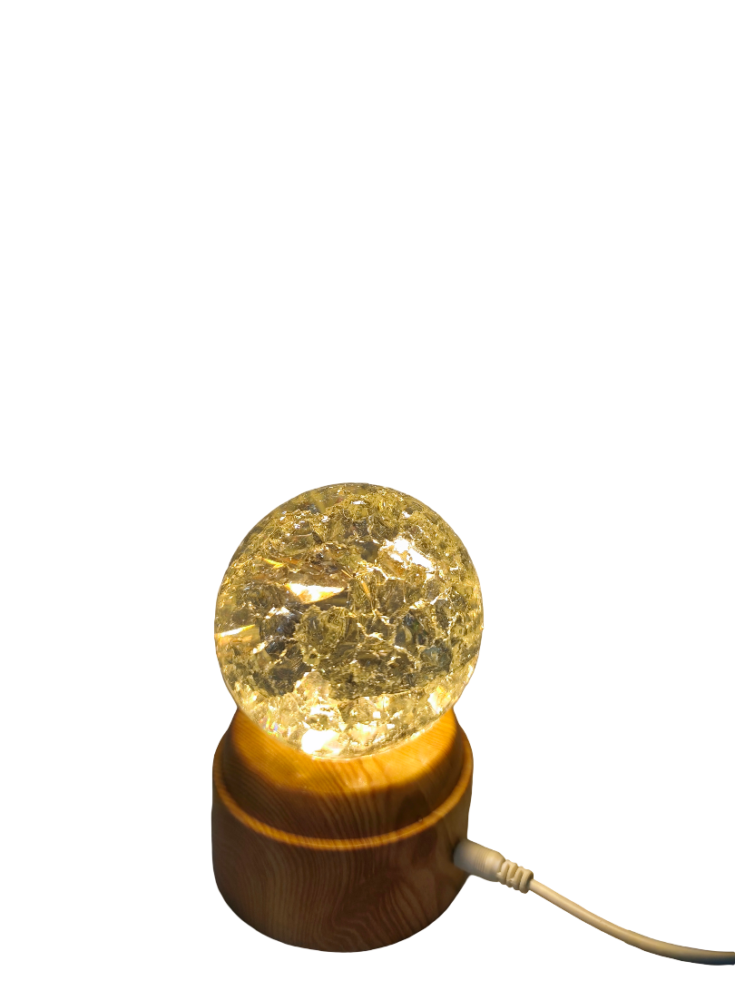 Heart Glow Crystal Ball Lamp – Romantic LED Light