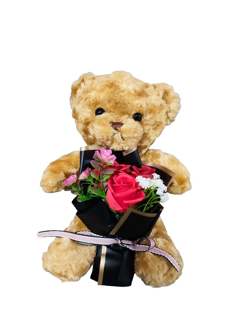 Teddy Bear Holding Heart Plush