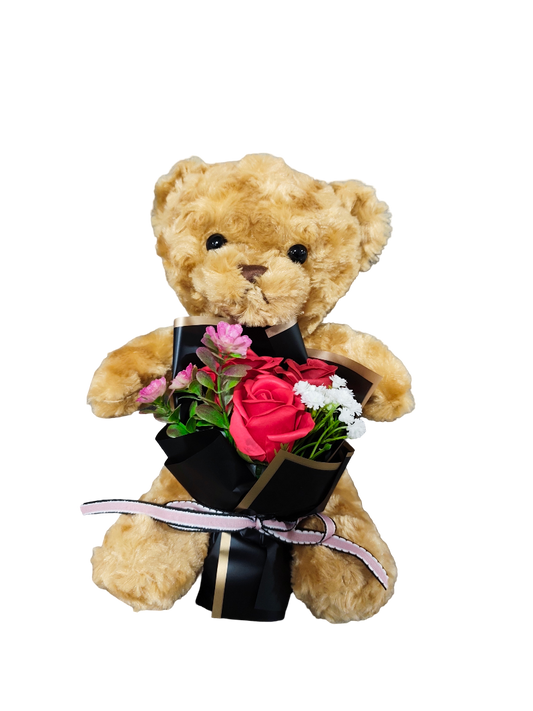 Teddy Bear Holding Heart Plush
