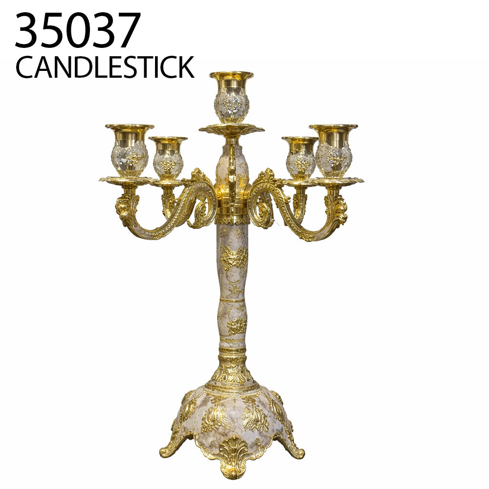 Luxury Gold Candlestick Set
