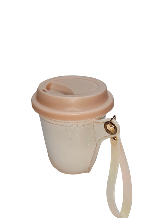 Reusable Silicone Coffee Cup with Strap
