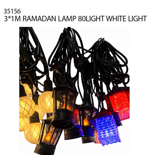 Ramadan Lantern String Lights Mixed Light 3x1M