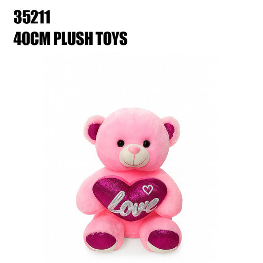 Pink Love Teddy Bear 40cm