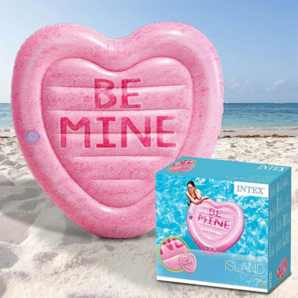Candy Heart Island Float Mat